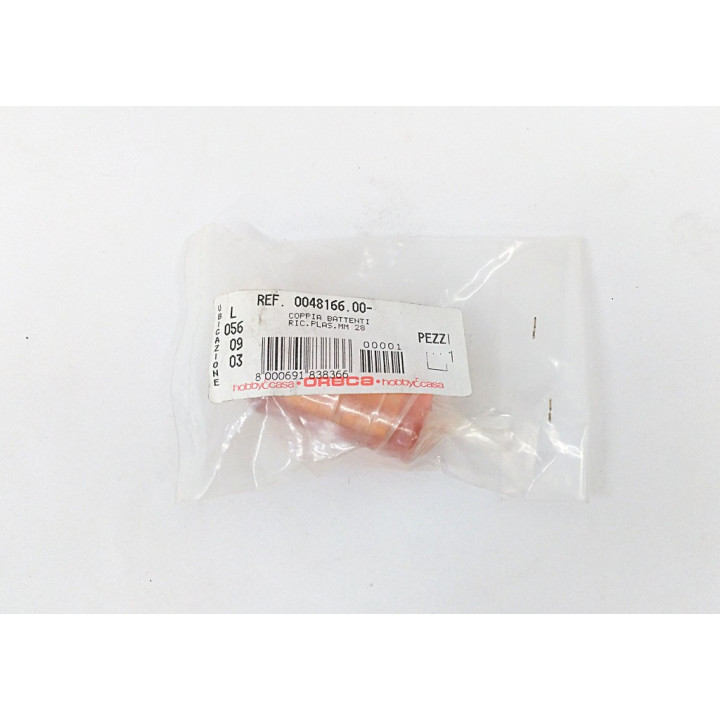 ORECA 0048166 - Coppia Battenti in Plastica per Ricambio Mazzuola 28mm