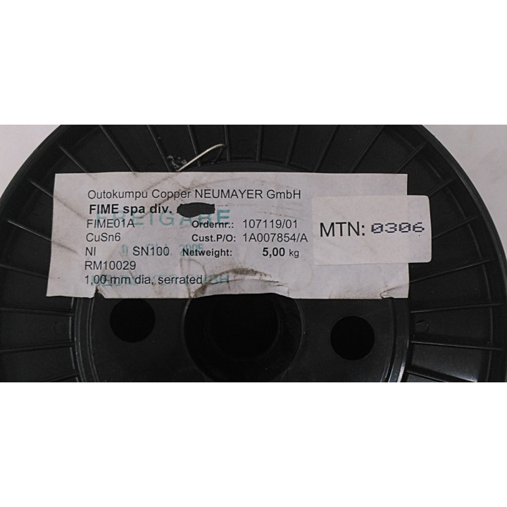 FIME RM10029 - Bobina Filo per Saldatura CuSn6 1mm x 5Kg