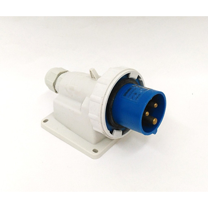 Biticino CSF216/62C - Spina Fissa Industriale TIPLUG 90° IP67 2P+T 16A-6H 200-250V