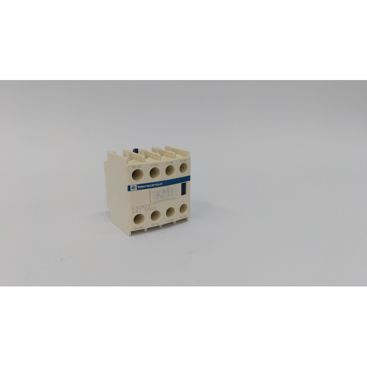 Telemecanique LADN22 - Contatto Ausiliario a Vite 2NA + 2NC 10A 690V - Montaggio Frontale