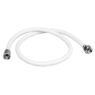 Tubo Flessibile Doccia Rivestito Bianco - 2Mt