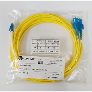 Bretella Duplex 9/125 3mm SC-LC 5Mt
