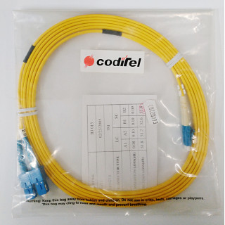 Bretella Duplex 9/125 3mm SC-LC 3Mt