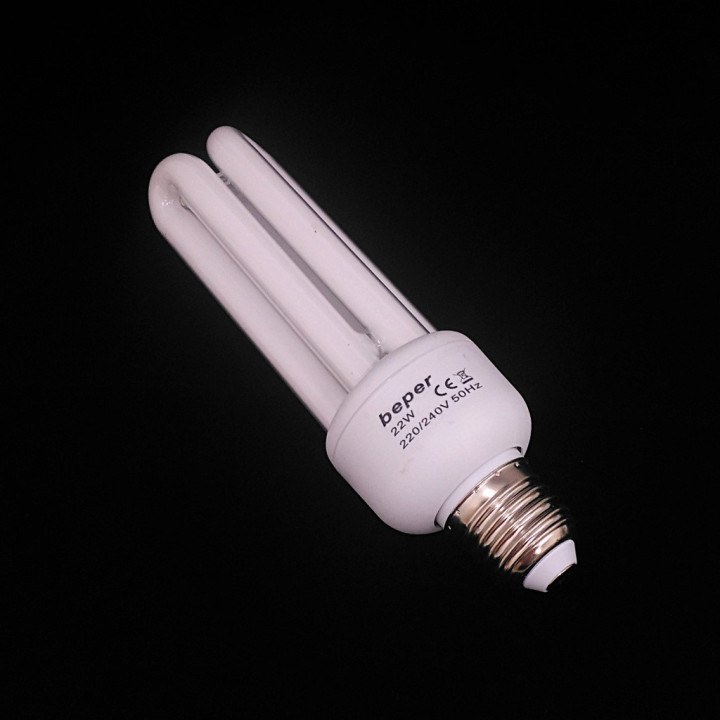 BEPER 6064 - Lampada Florescente a Risparmio Energetico 22W 220/240V 50hz - Luce Calda