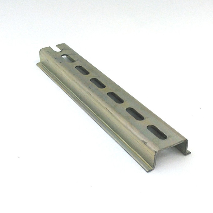 E.Z.W. - Guida DIN Simmetrica Forata L. 17cm