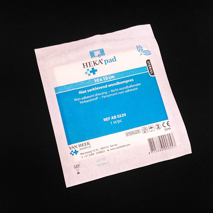 HEKA AB-0220 - 5 x Garza Monouso 100% Cotone 10x10cm