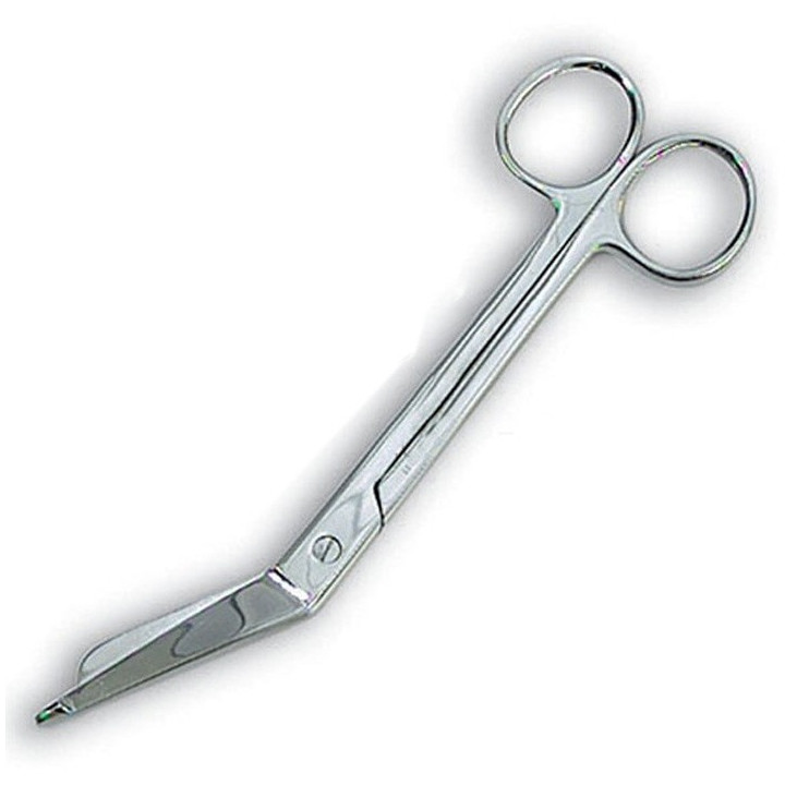 Forbici Tagliabendaggi Inox Lucido Punta Curva L.14cm