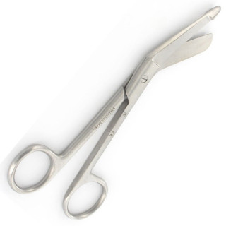 Forbici Tagliabendaggi Inox Opaco Punta Curva L.14cm