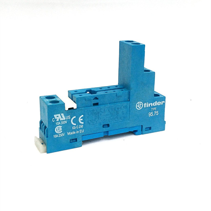 FINDER 95.75 - Zoccolo per Relè 10AS 250V Serie 40 - 41 - 44