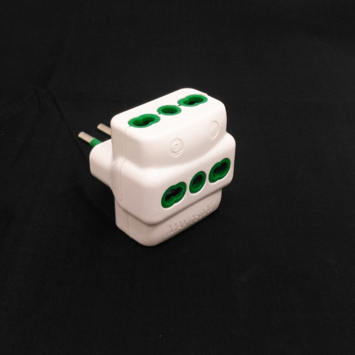 Adattatore Multiplo 250V Max 1500W - Bianco