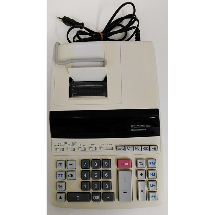 2-Color Printer Calculator EL-2607 - 12 Digit 4.3 Line per Second