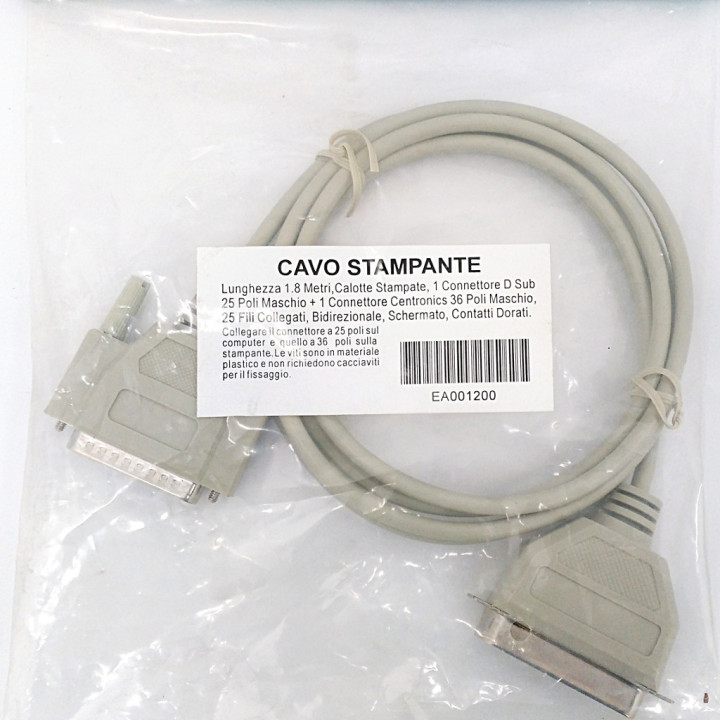 ANTEG EA001200 - Cavo Stampante 1.8Mt - Grigio