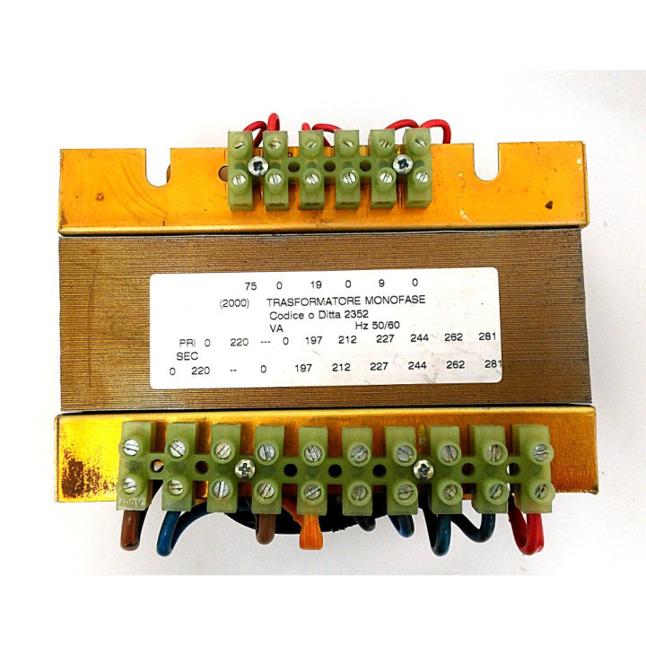 Trasformatore Monofase VA 50/860Hz