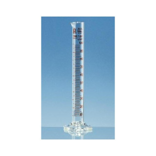 SILBER BRAND - Cilindro Graduato, Vetro Borosilicato 1000:10ml In20°C Classe B