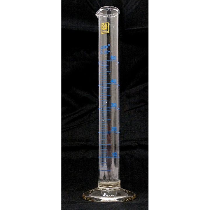 CONTINENTAL - Cilindro Graduato, Vetro Borosilicato 50ml A20°C Cm3