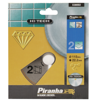 Piranha X38002 Disco Diamantato per Piastrelle e Marmo 115x22.2mm