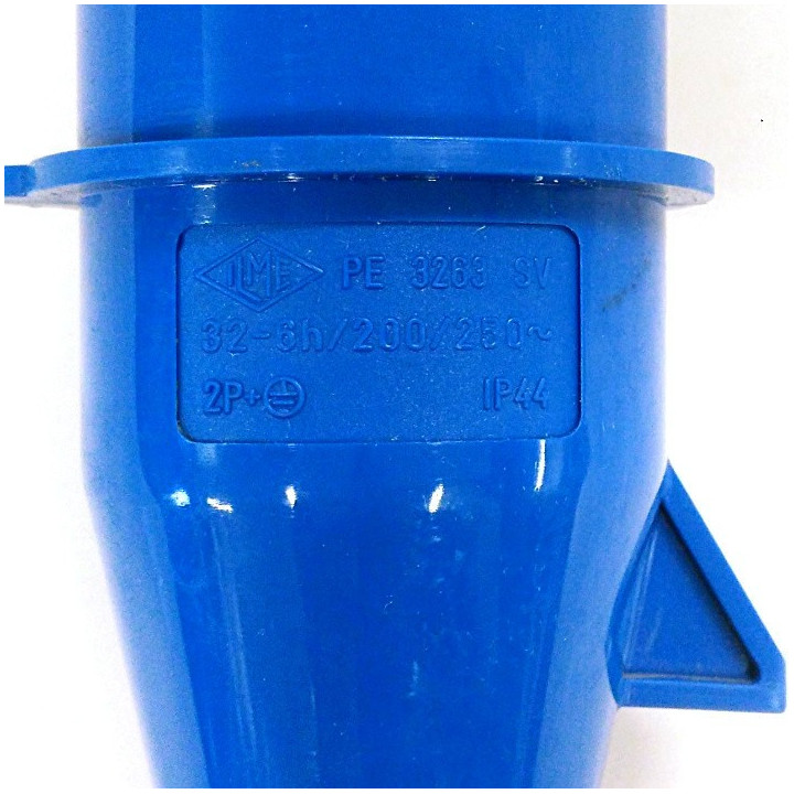 Ilme PE3263SV - Spina Mobile Industriale  32A-6h - 2P+T - 200/250V -IP44