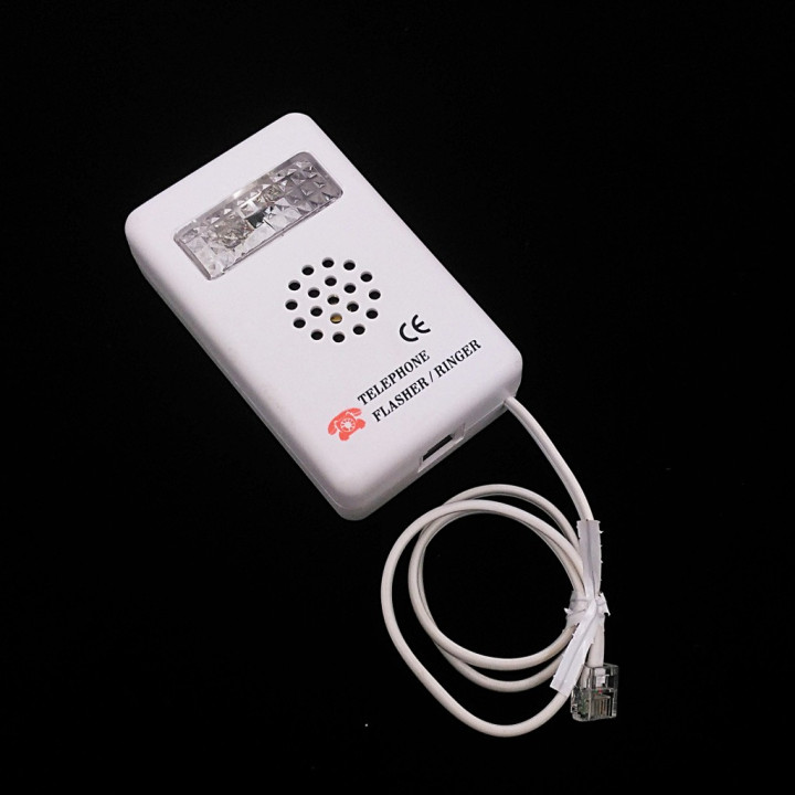 Lampeggiatore e Suoneria per Telefono - Bianco