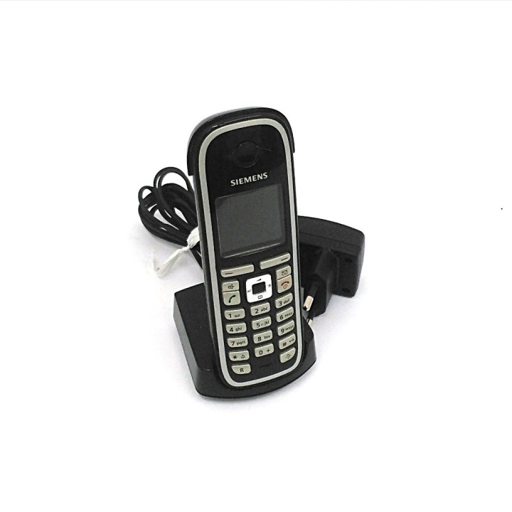 Siemens Gigaset-C47H - Ricevitore Cordless + Alimentatore - Nero