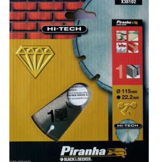 Piranha X38102 Disco Diamantato a Corona Segmentata per Pietra 115x22.2mm