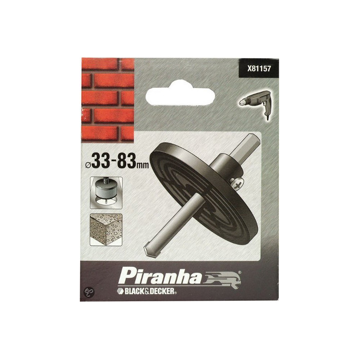 Piranha X81157 Adattatore Seghe a Tazza  33-83mm