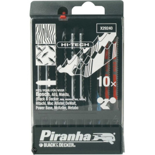 Piranha X29240 Lame Sega Chiave-Set Hi-Tech 10 pezzi