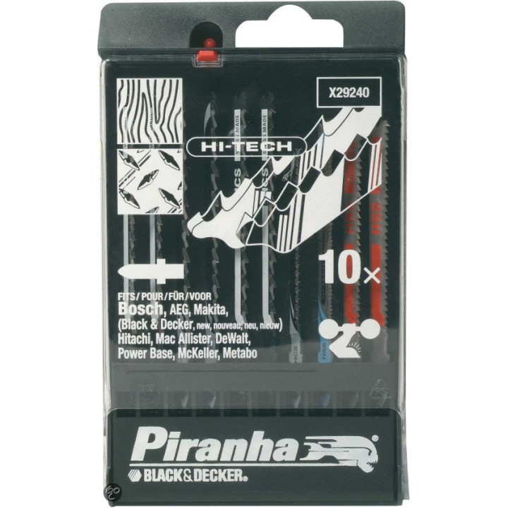 Piranha X29240 Lame Sega Chiave-Set Hi-Tech 10 pezzi
