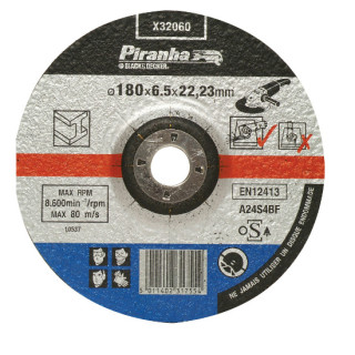 Piranha X32060 Disco Smerigliatrice per Sbavatura Metalli 180x6,5x22,23mm