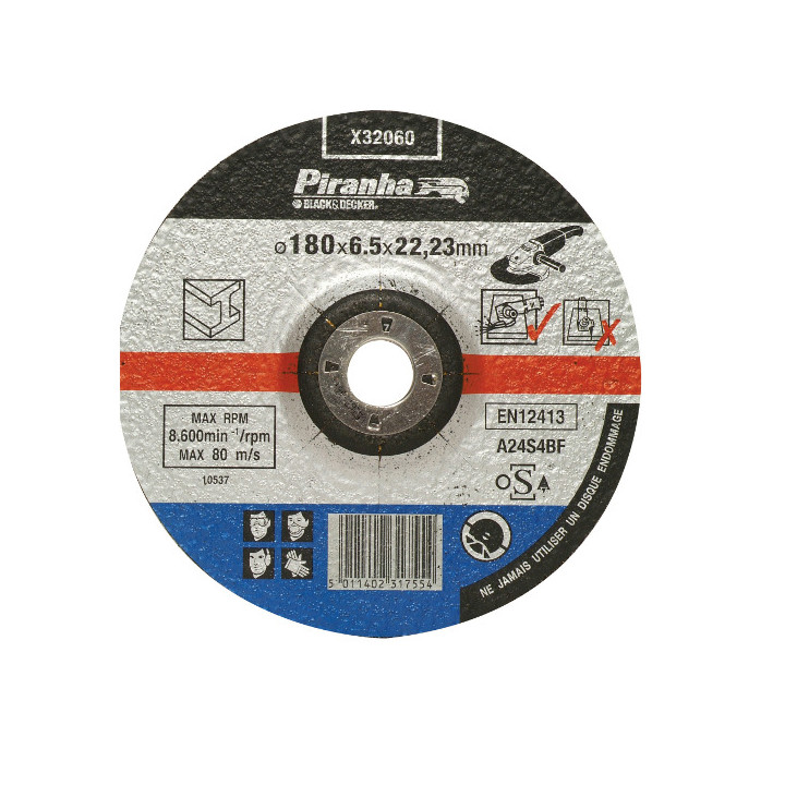  Disc Grinder for Metals 180x6,5x22,23mm