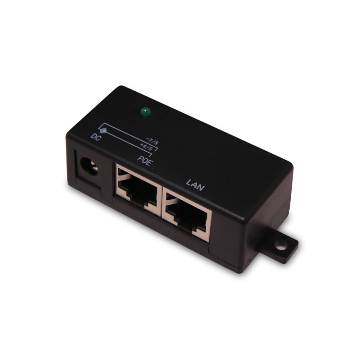 Passive Power Over Ethernet PoE Injector RJ45 - Nero