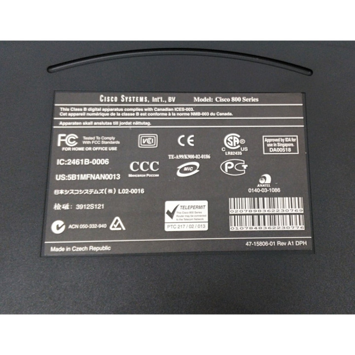 Cisco 5B1MFNAN0013 - Router ADSL 801 Series 800