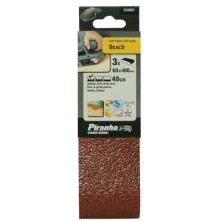 Piranha X33001 Nastri Abrasivi 60x400mm 40G/K