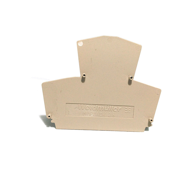 WEIDMULLER WAP-WDK2.5 - Piastra di Chiusura Beige