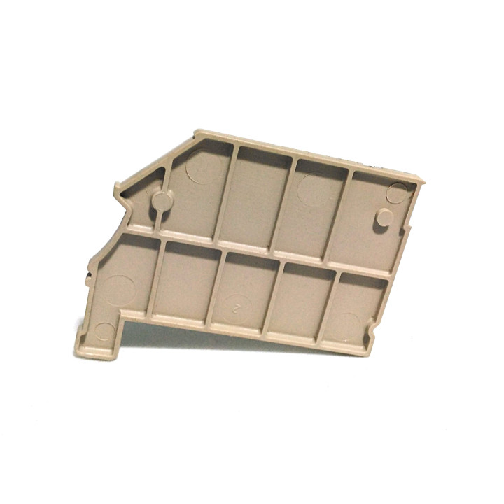 WEIDMULLER WAP WDU 1.5/BL - Piastra Terminale 2.5x45.4x37mm Beige