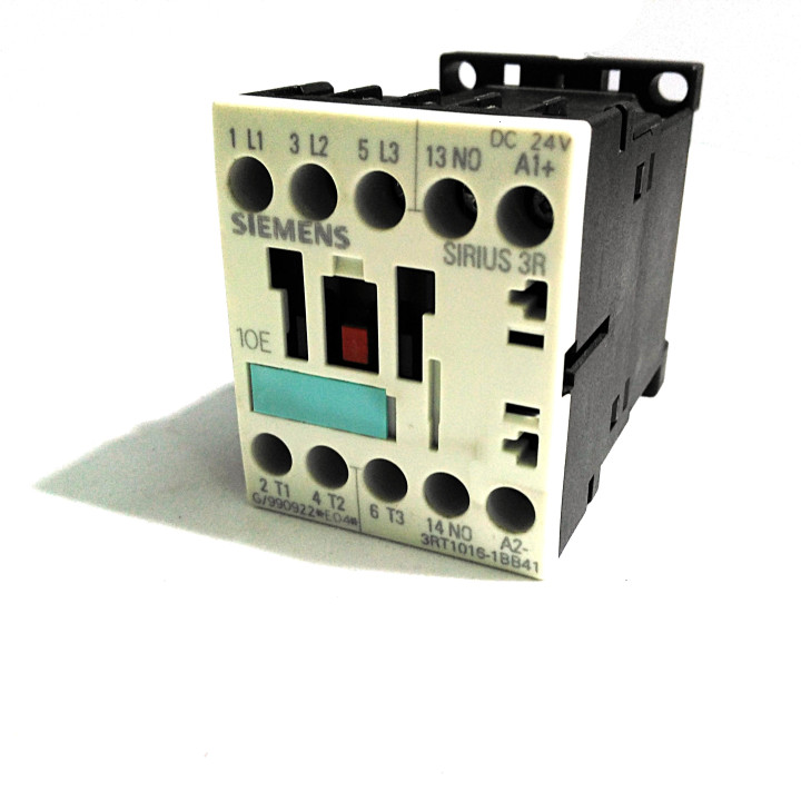 SIEMENS 3RT1016-1BB41 - Contattore di Potenza 4KW 24VDC 3-Pole 1NO SIRIUS 3R