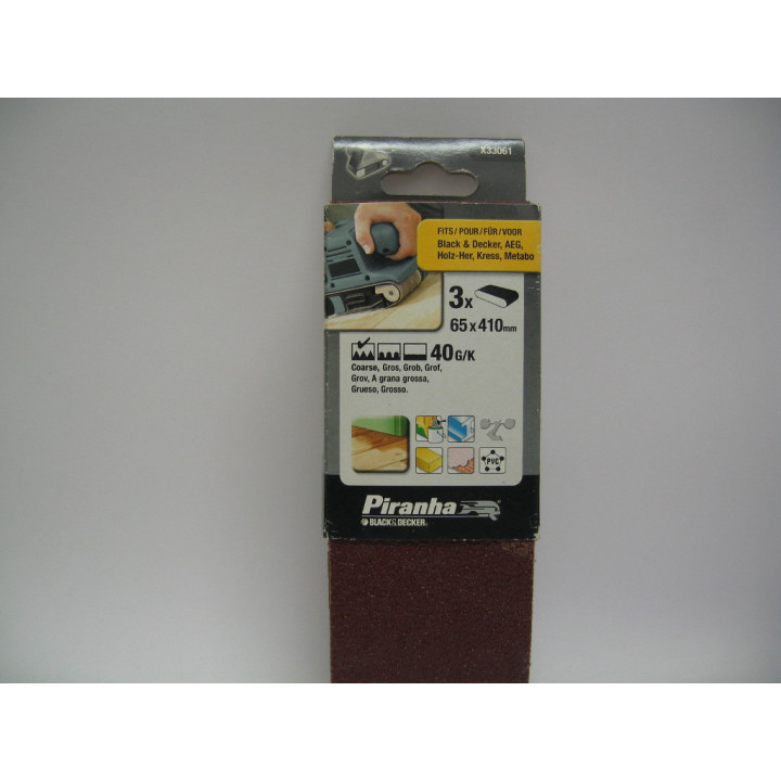 Tapes Abrasives 65x410mm 40G/K