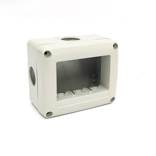 Gewiss GW27 - Custodia SERIE GW27 -25°C 3 Moduli - Grigio