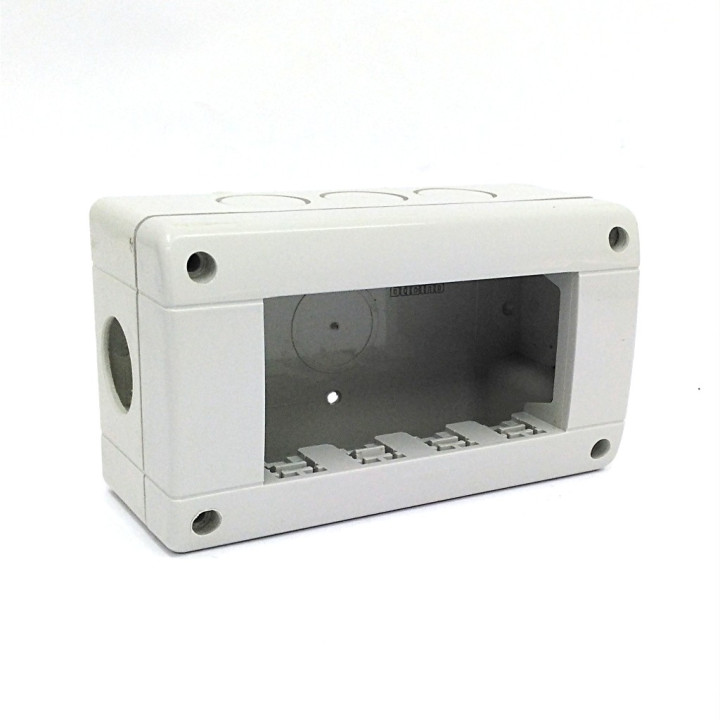 Bticino 24404 - Custodia IDROBOX IP40 4 Moduli - Grigio