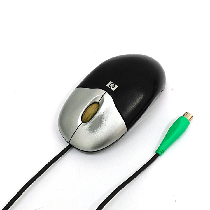 HP 417441-001 - Mouse a 2 Pulsanti + Rotellina di Scorrimento con Cavo PS/2
