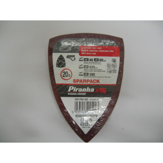 Set of Sheets Abrasive Sanding, 40, 80, 120, 180G/K