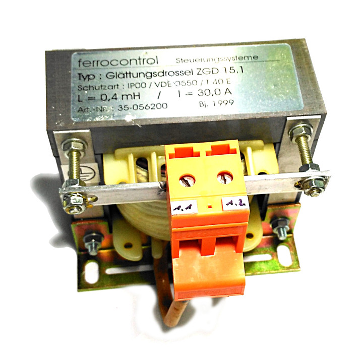 FERROCONTROL ZGD-15.1 - Indutanza 0.4mH 30A