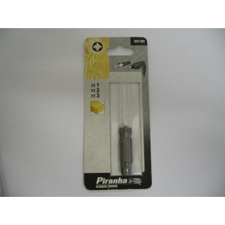 Piranha X61180 Inserto Croce da 50mm PZ 1-2-3 per Trapano ed Avvitatore