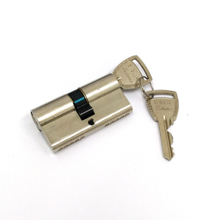 SABINCO - Serratura a Cilindro con Chiave 60mm - Argento