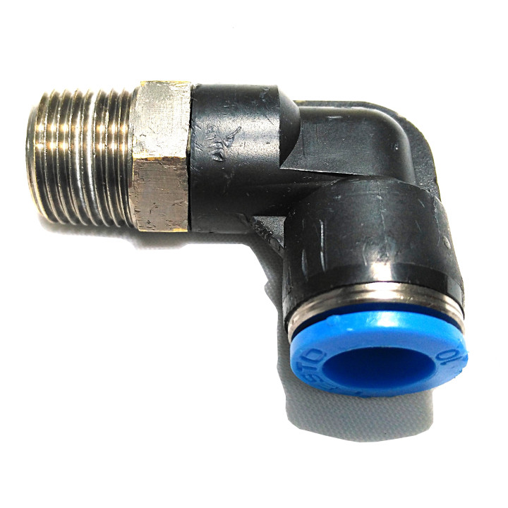 FESTO QSL-1/2-10 - Raccordo a L Filettato Maschio 1/2" per Tubo da 10mm 14Bar