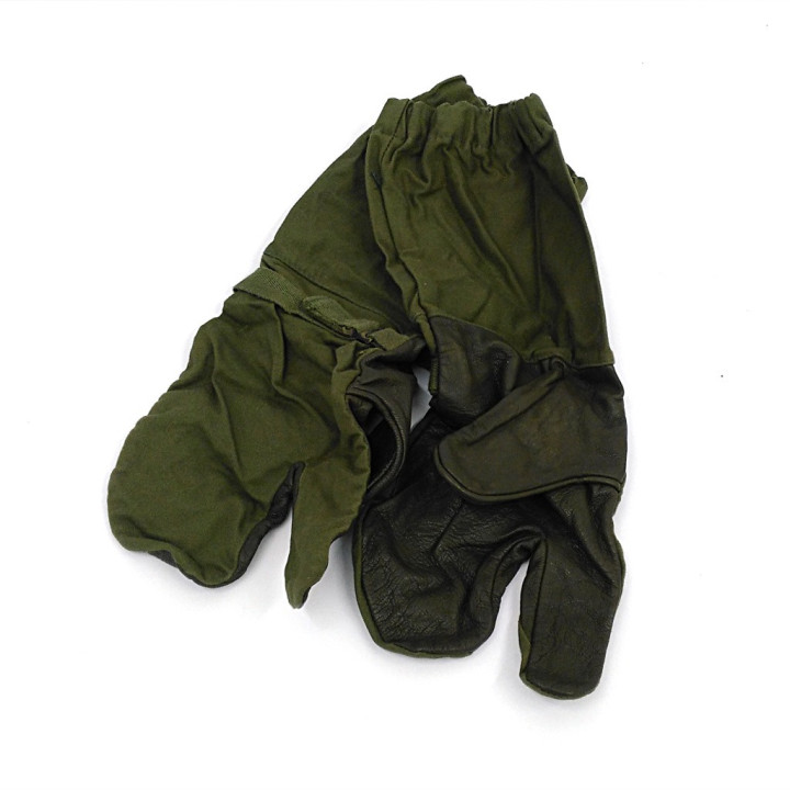 Guanto Militare Lungo Esercito Olandese con Palmare in Pelle Tg12