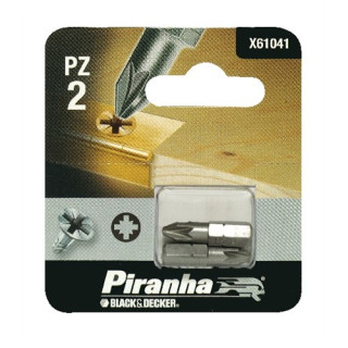 Piranha X61041 Inserto Croce da 25mm PZ 2 per Trapano ed Avvitatore