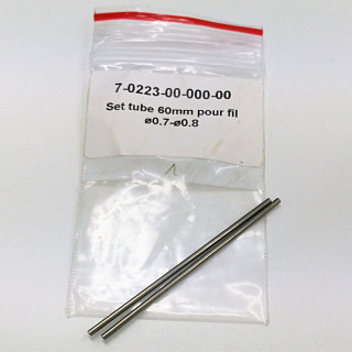 2 x Tubicino 60mm per Filo D. 0.7-0.8mm