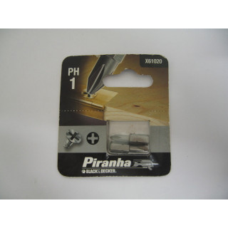 Piranha X61020 Inserto Croce da 25mm PH 1 per Trapano ed Avvitatore