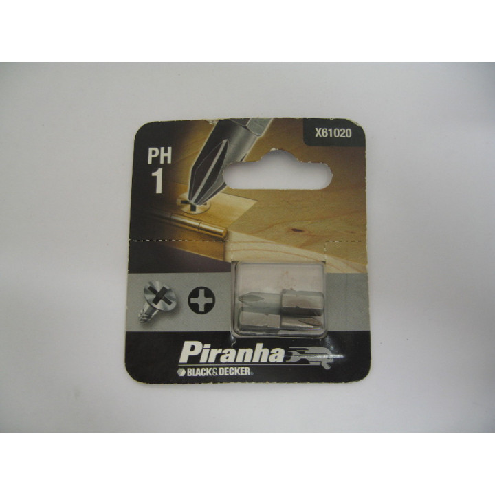 Piranha X61020 Inserto Croce da 25mm PH 1 per Trapano ed Avvitatore
