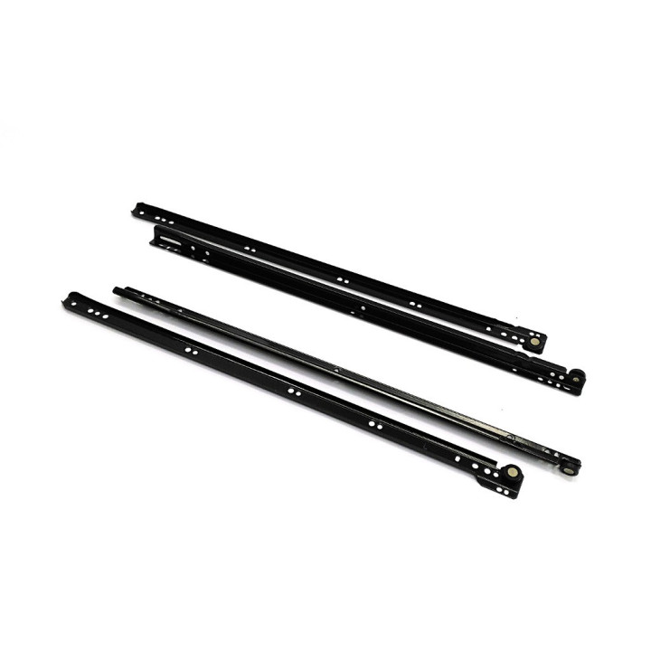Coppia Guide Scorrevoli per Cassetto 55Cm - Nero